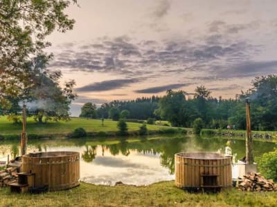 Nordic Spa, Kernow Springs outdoor sauna in Wadebridge, Cornwall, South West