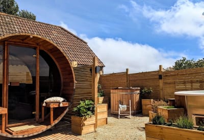 Pommerie outdoor sauna in Axminster, Devon, South West
