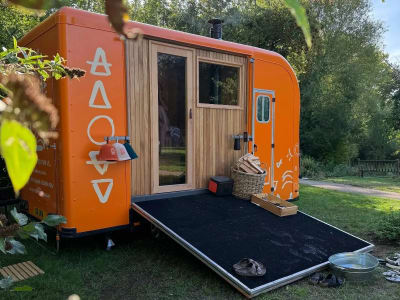 The Roaming Sauna, Rougham Estate outdoor sauna in Bury St Edmunds, Suffolk, East Anglia