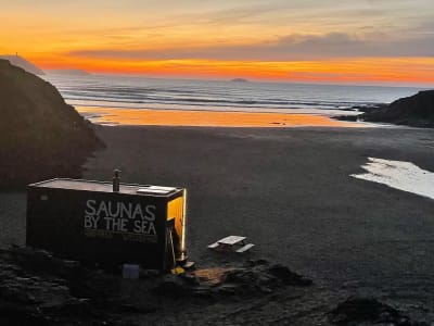 Saunas by the Sea outdoor sauna in Polzeath, Cornwall, South West