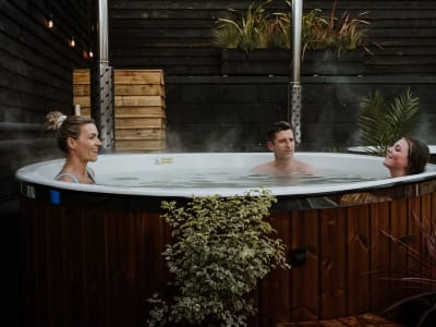 Saunassa Nordic Spa outdoor sauna in Newquay, Cornwall, South West