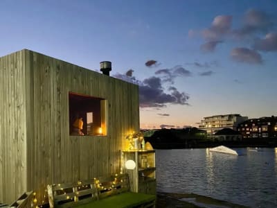 Saunadelic outdoor sauna in Hove, Sussex, South East