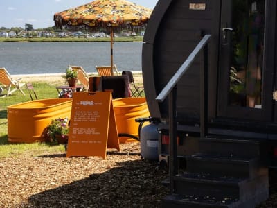 Slomo x HHO outdoor sauna in Bournemouth, Dorset, South
