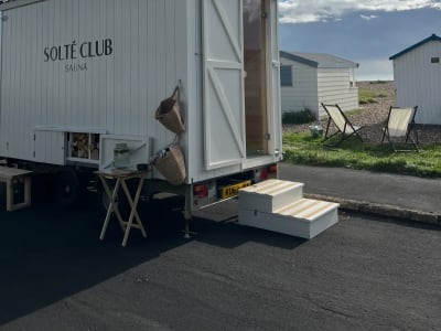 Solté Club outdoor sauna in Shoreham-by-Sea, Sussex, South East