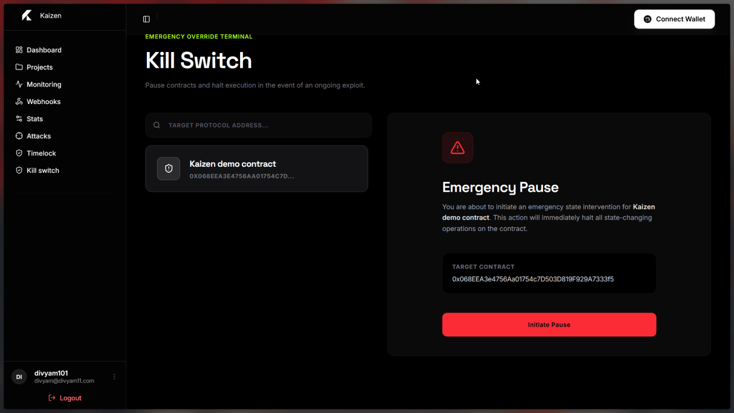 Emergency kill switch