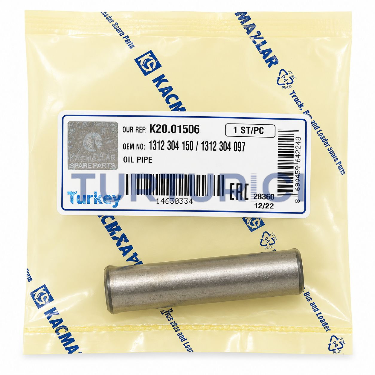 TUBO DE LUBRICACION ZF 16S 221 (KACMAZLAR)