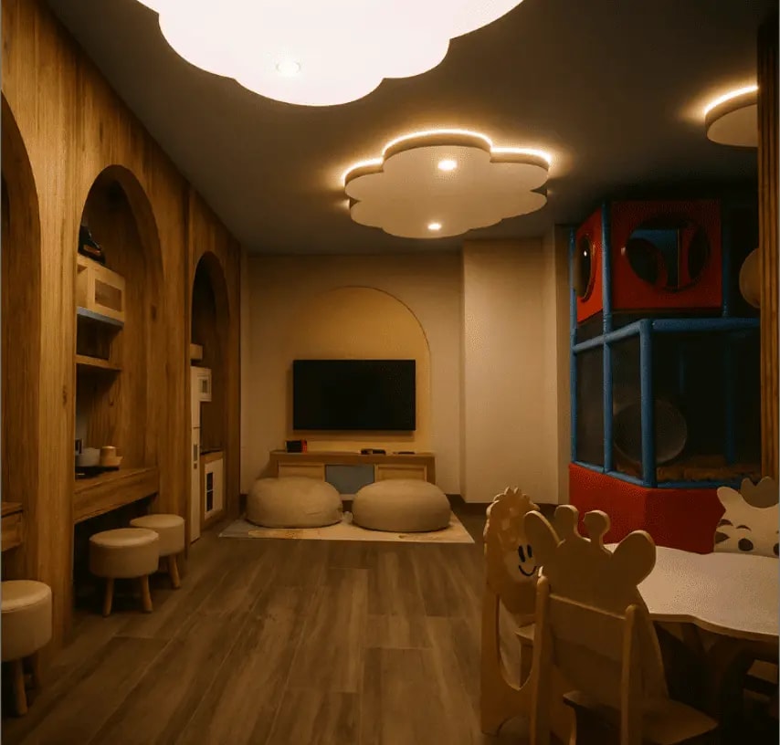 Render del Kids club que contará el condominio Liiv