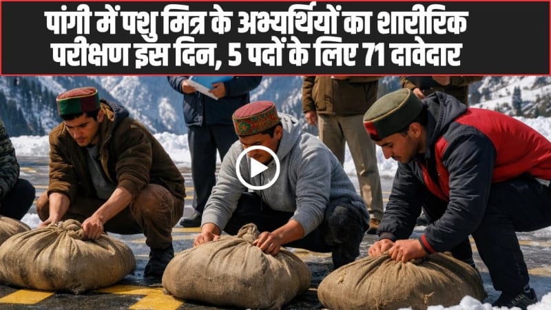 Pashu Mitra recruitment Pangi Chamba 2026 updates