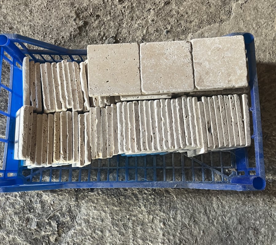 Carreau travertin 10x10