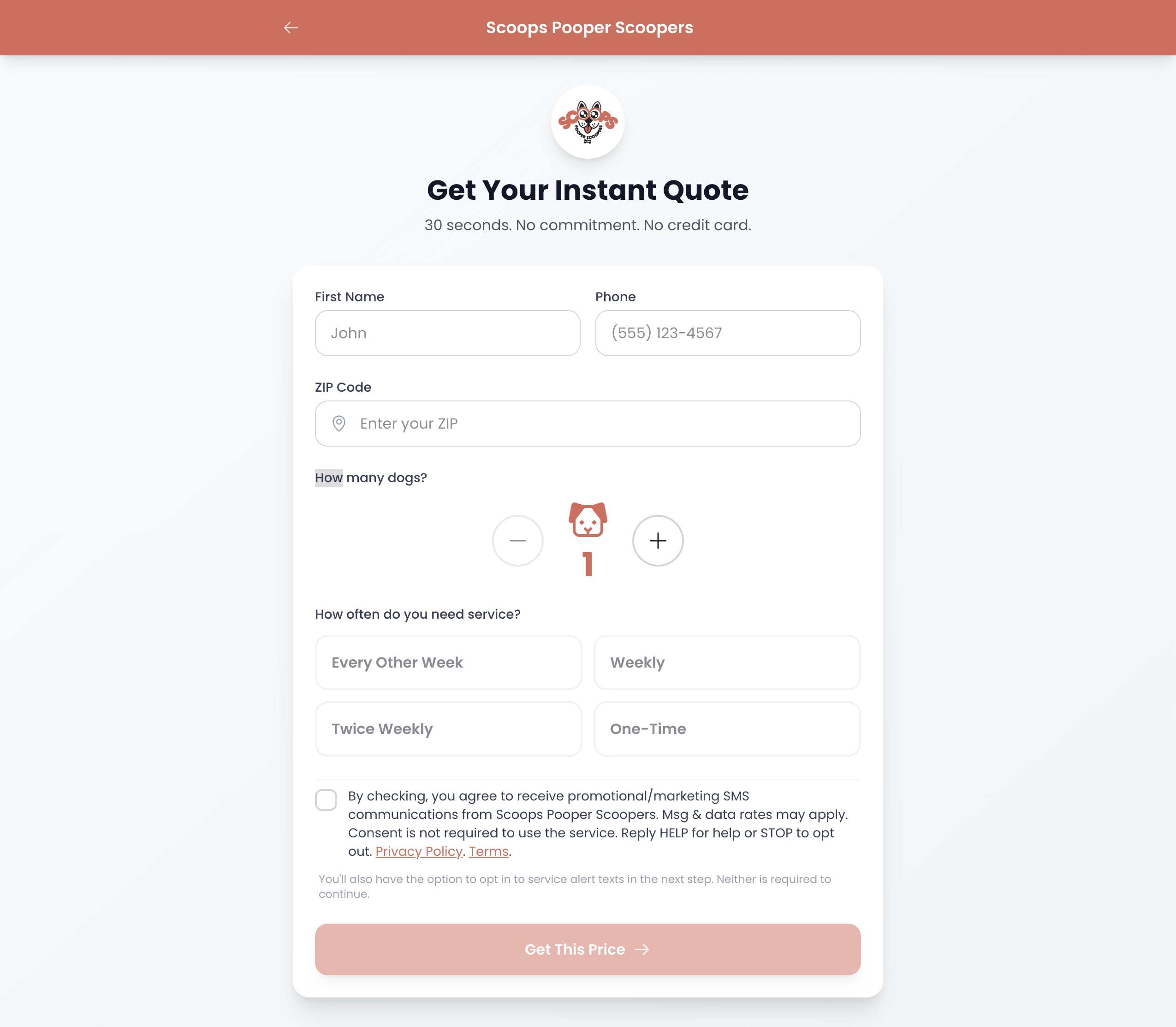 Client onboarding workflow screenshot