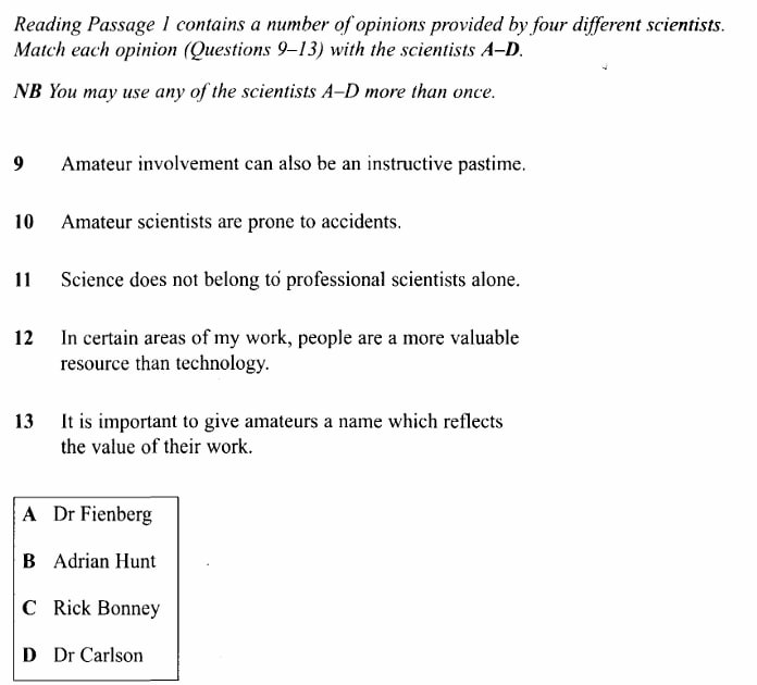 categorisation task