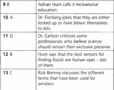 answers