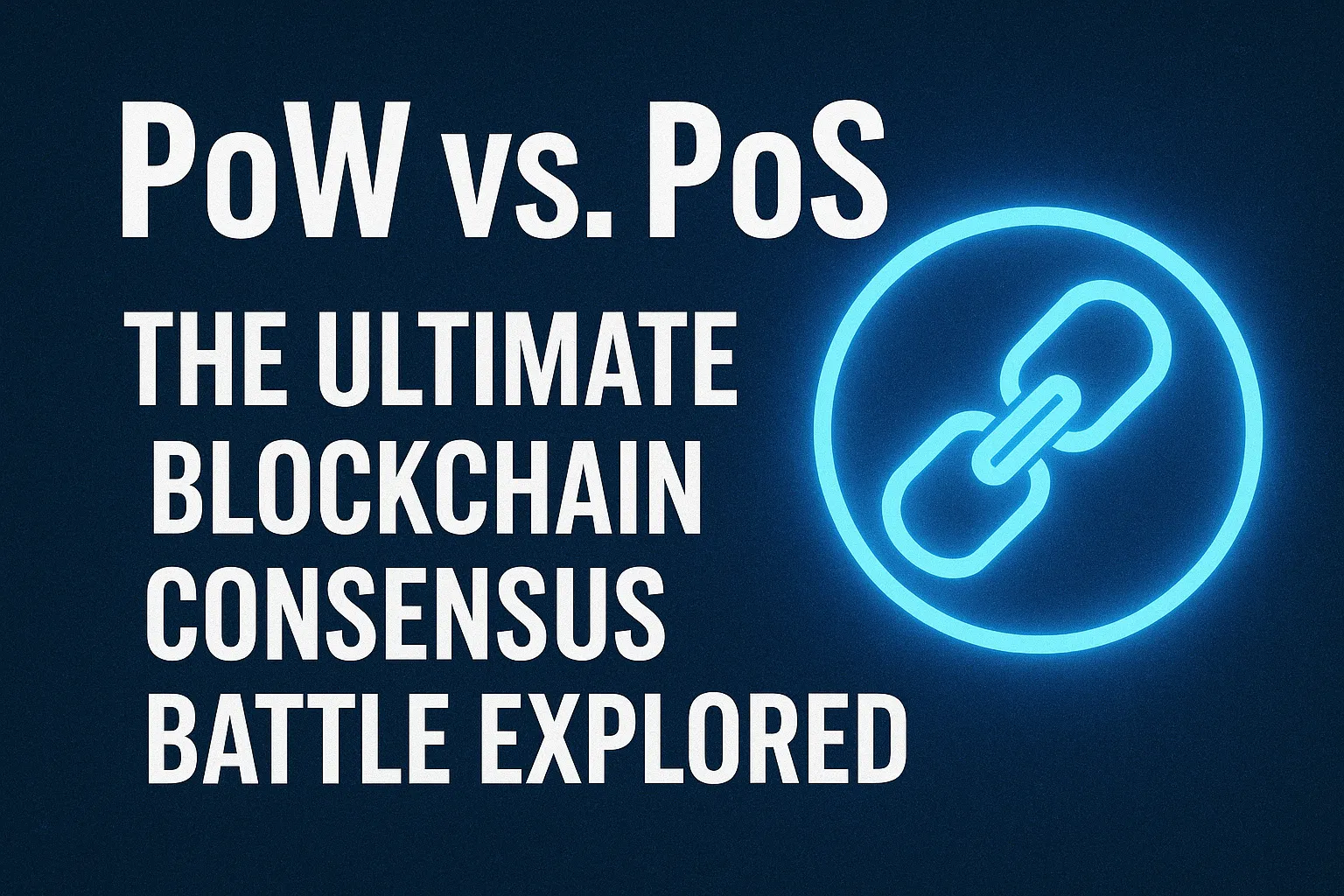 PoW vs. PoS: The Ultimate Blockchain Consensus Battle Explored | Web3 for  India Tutorial - Blockchain Learning
