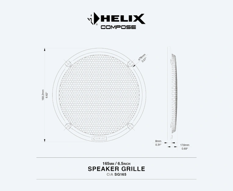 HELIX CiA SG165 Helix - מערכות שמע לרכב CarAudio.co.il