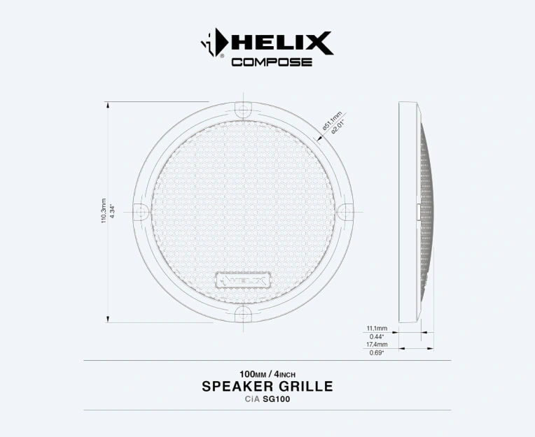 HELIX CiA SG100 Helix - מערכות שמע לרכב CarAudio.co.il