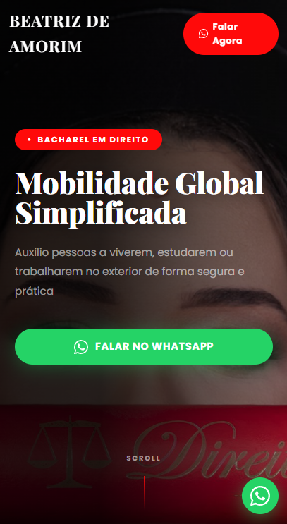 Site ZapPage no celular