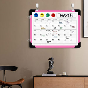 Nicpro Monthly Calendar Dry Erase Whiteboard for Wall, 12 x 16 inch Ma