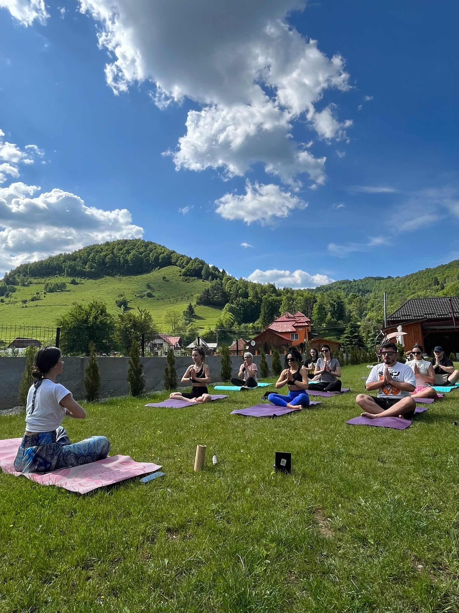Yoga in the mountains