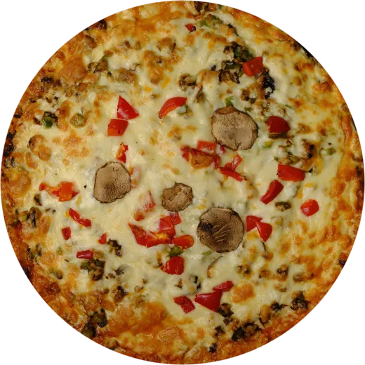 Chicken, Mushrooms & Green Pepper Pizza