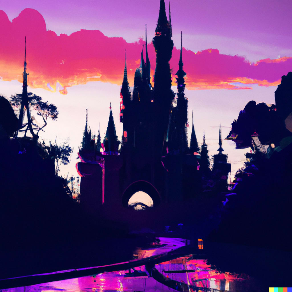 Cinderella Castle Sunset