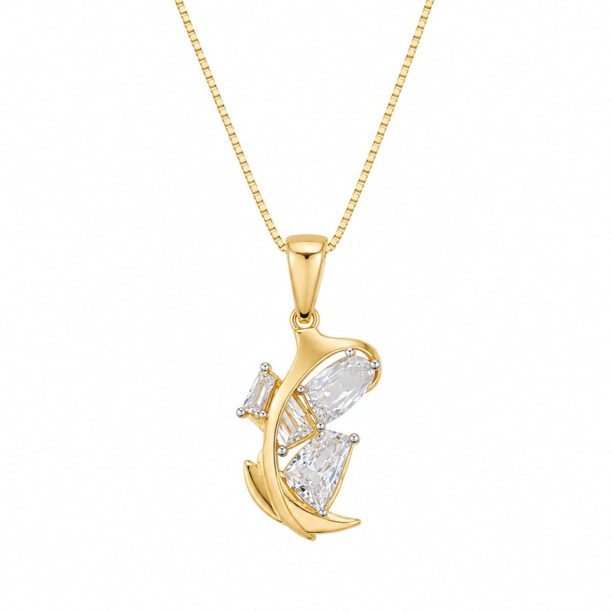2.78 CT Uncut Diamond Shape Pendant in Gold | Modern Luxury Designer Pendant