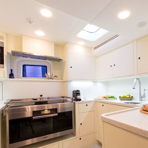  100ft SAILING YACHT GALLEY FRIDGE FREEZER AND UNDERFLOOR FREEZER REFIT