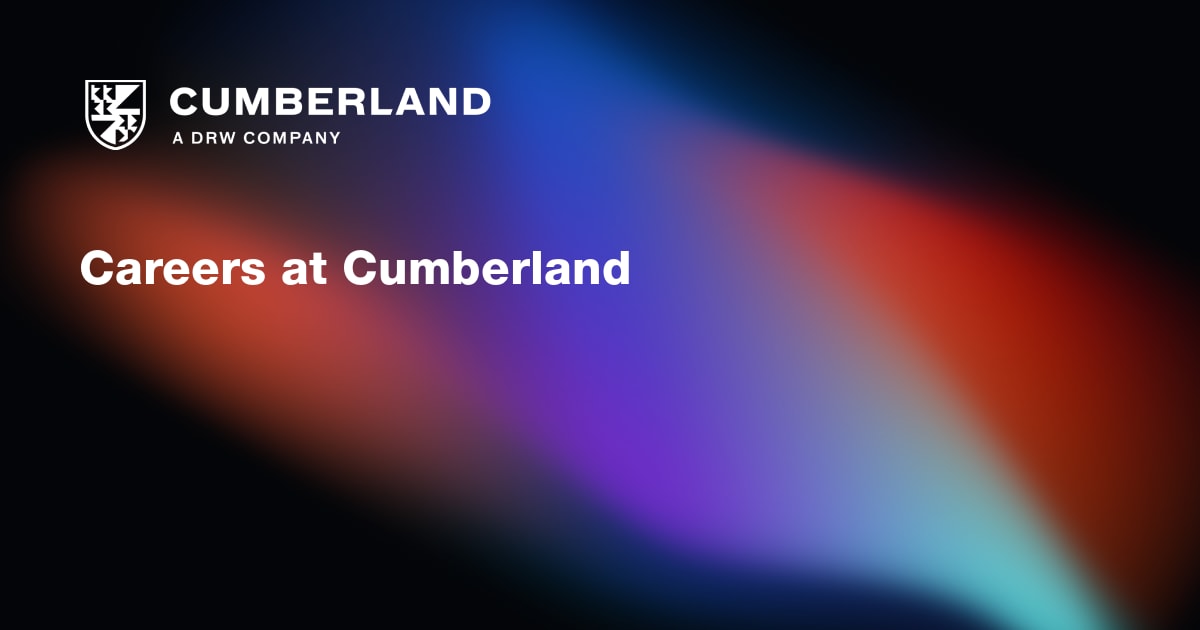 Careers at Cumberland Cumberland DRW LLC