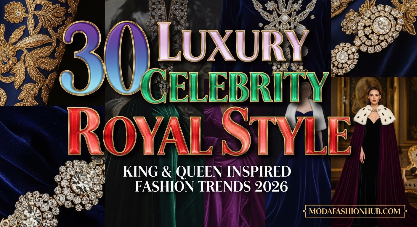30 Luxury Celebrity Royal Style 2026 – King & Queen Inspired Fashion Trends You Need to Try