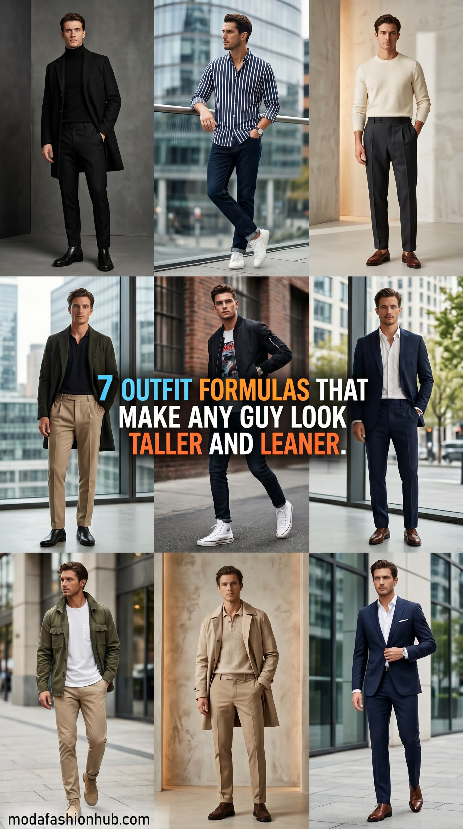 7 Outfit Formulas That Make Any Guy Look Taller and Leaner