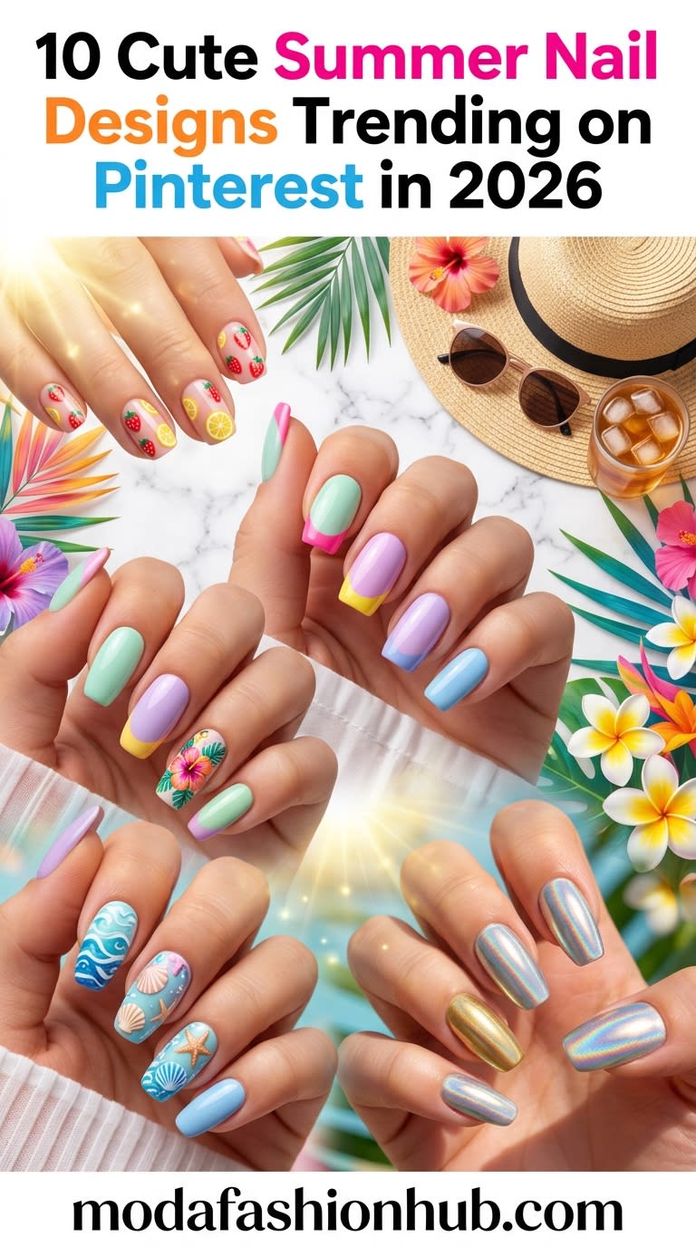 10 Cute Summer Nail Designs Trending on Pinterest in 2026