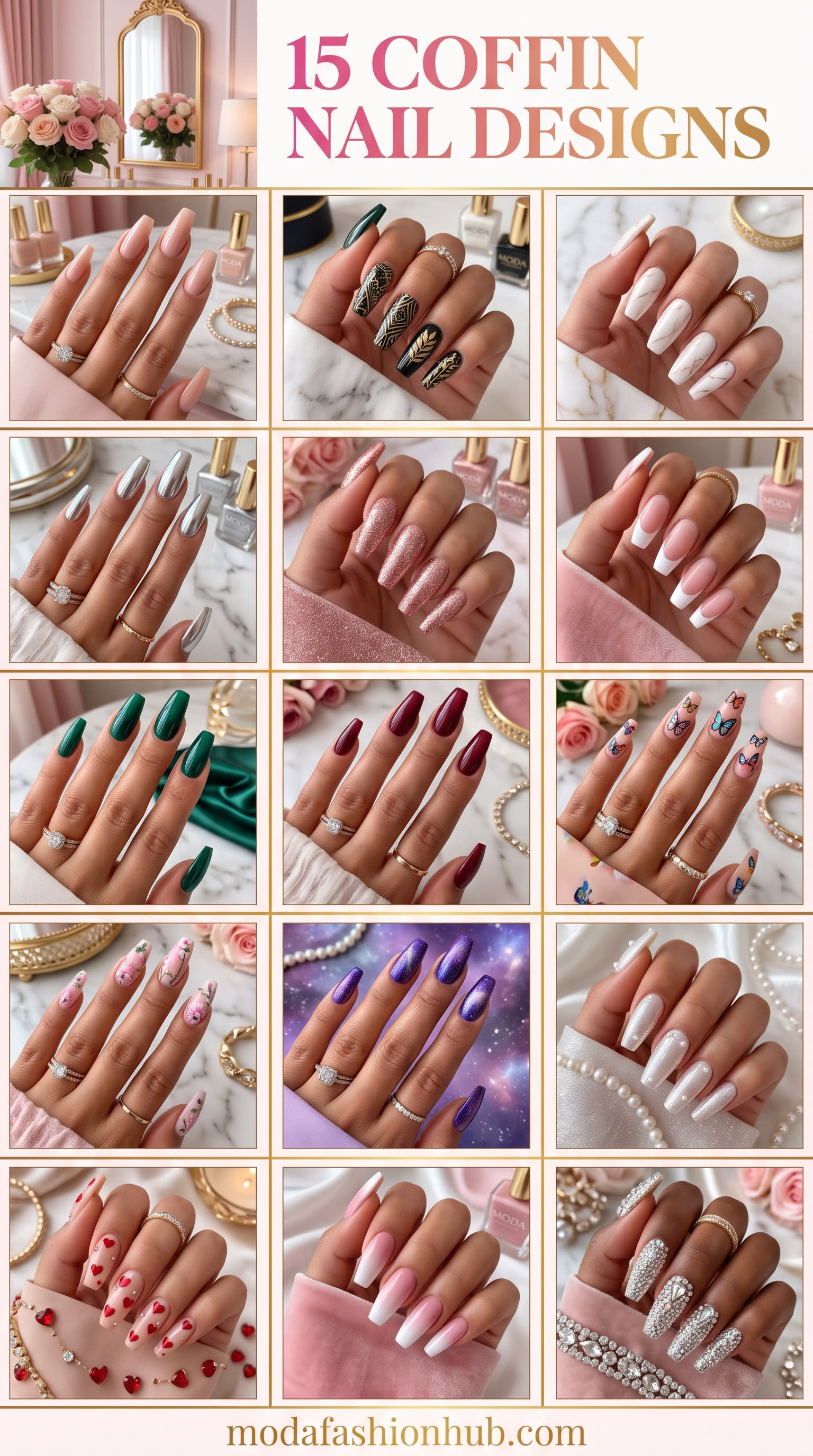 15 Coffin Nail Designs That Will Instantly Elevate Your Style in 2026
