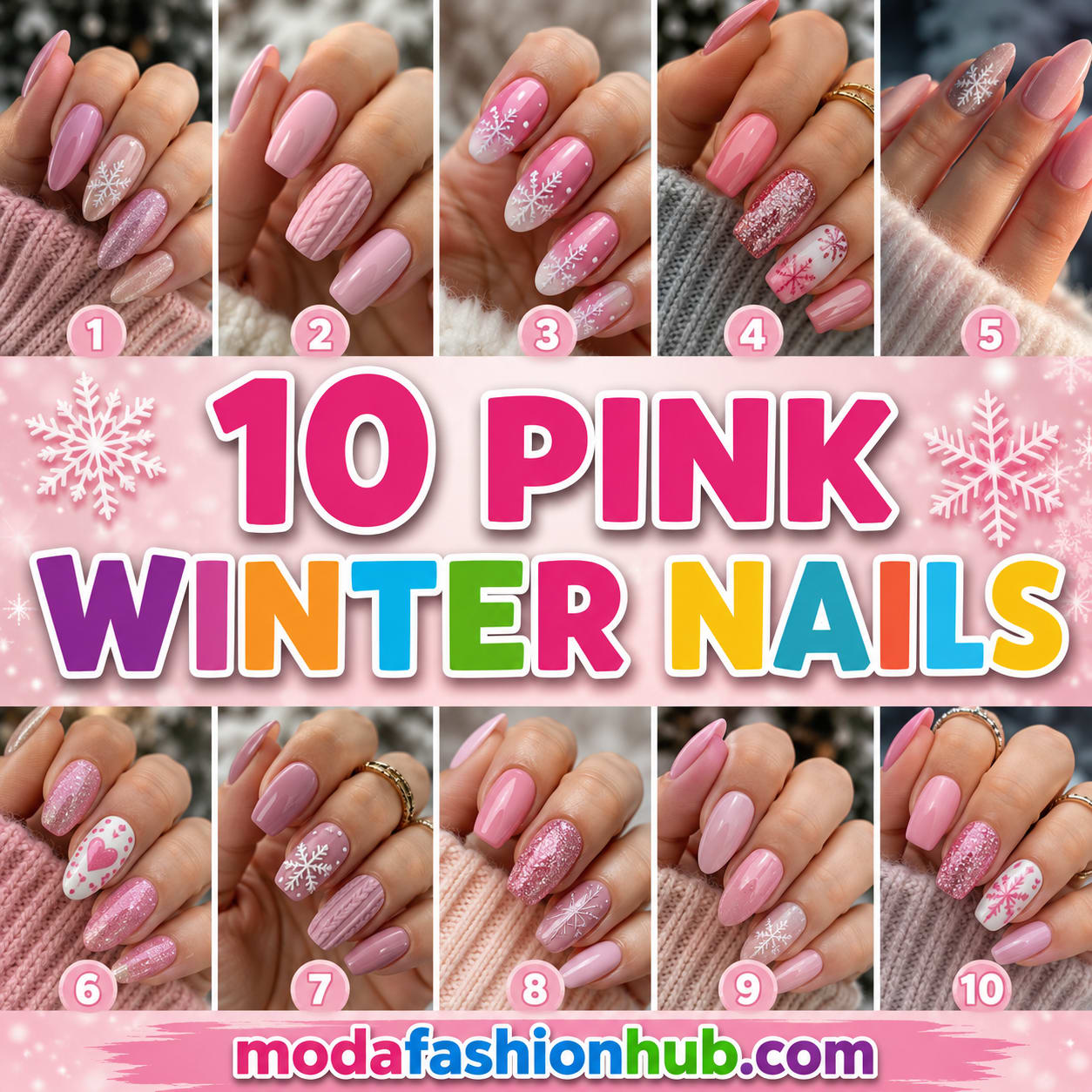 10 Pink Winter Nails That Will Make Your Cold-Weather Manicure Shine