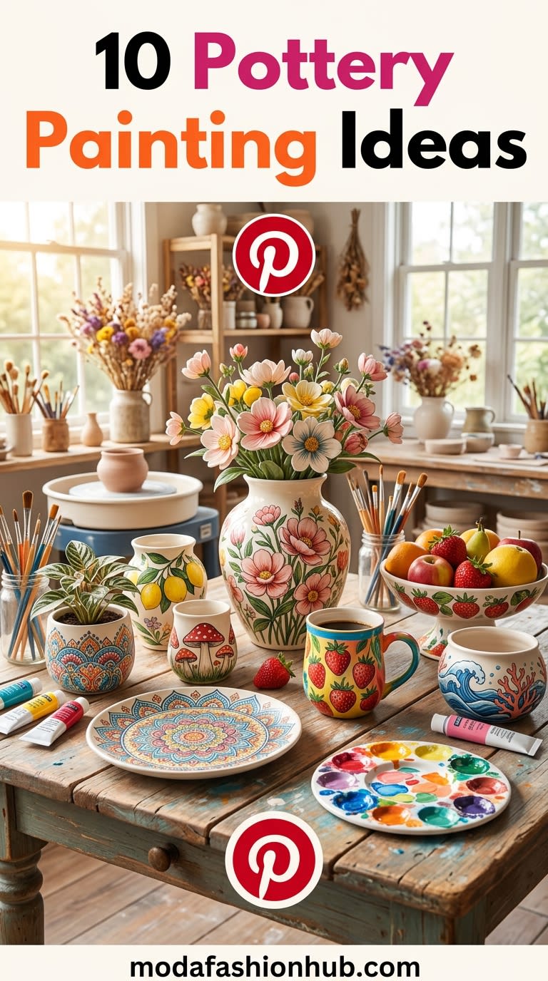 10 Pottery Painting Ideas to Create Beautiful Handmade Art at Home