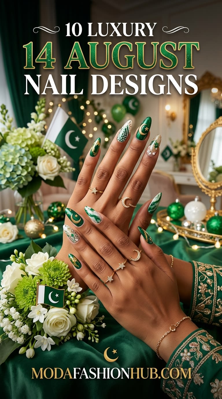 10 Luxury 14 August Nail Designs That Will Make Your Independence Day Look Stunning