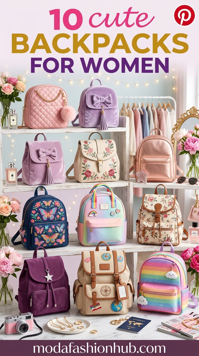 10 Cute Backpacks for Women: Stylish