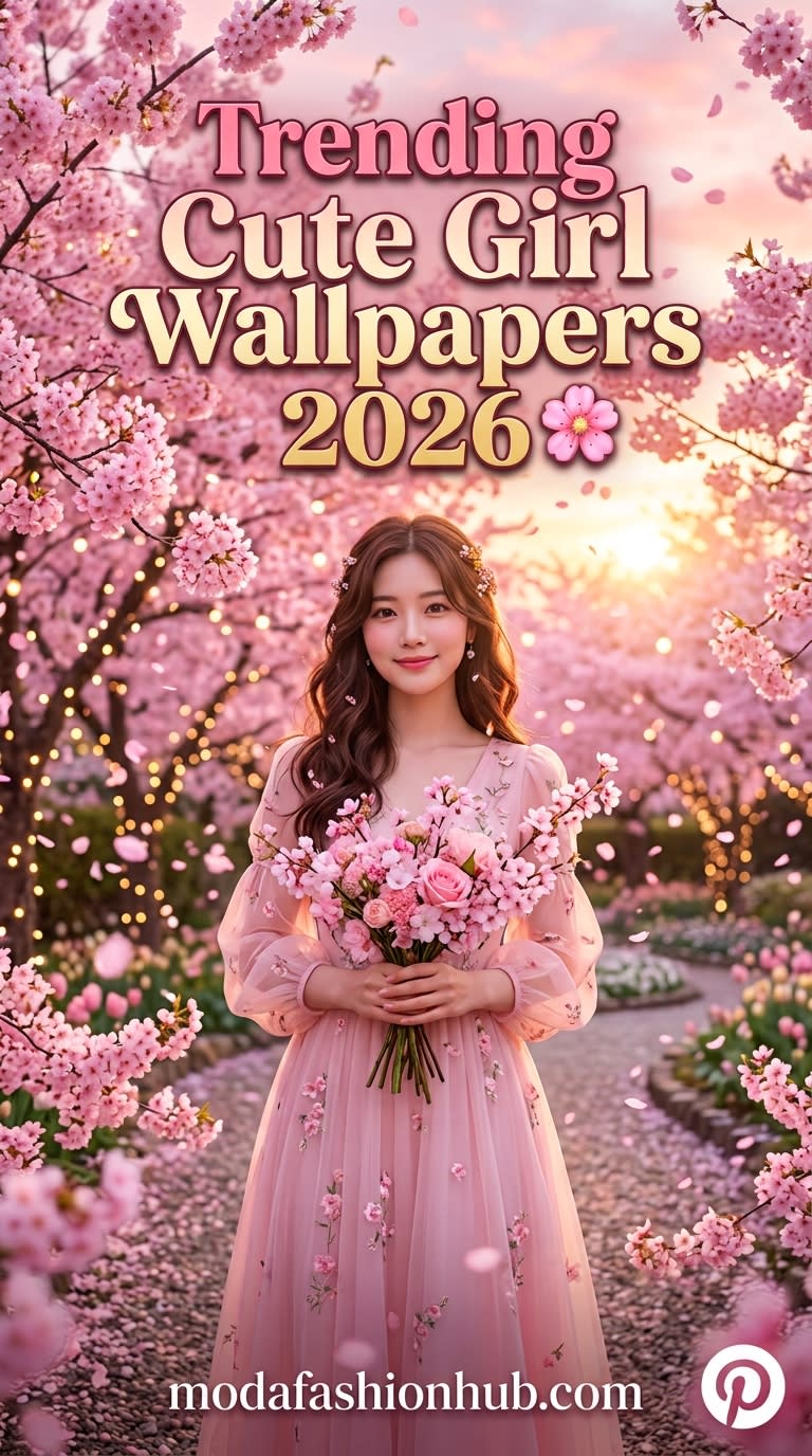 Trending Cute Girl Wallpapers 2026: Beautiful Pink & Aesthetic Ideas