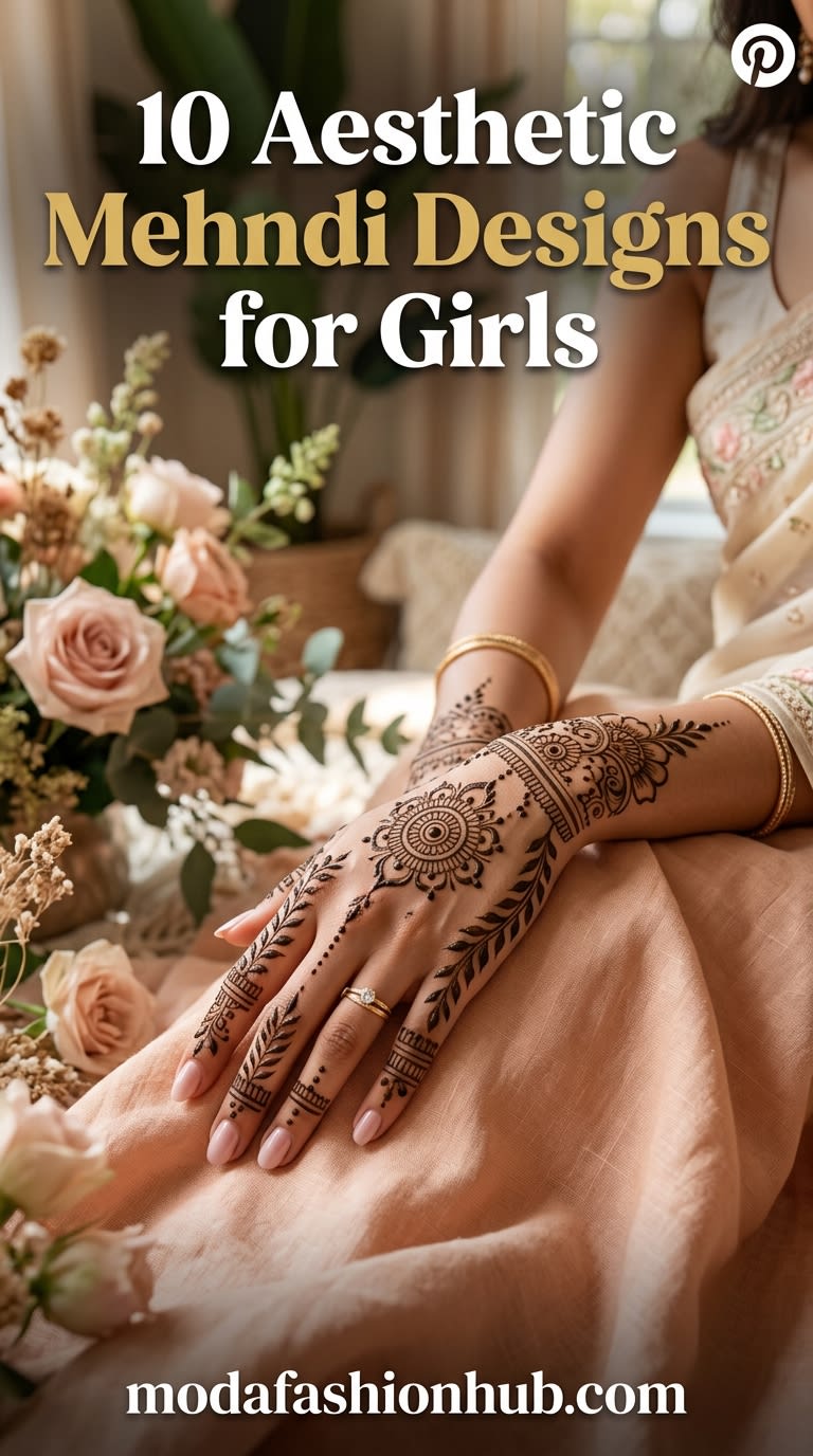 10 Aesthetic Mehndi Designs for Girls