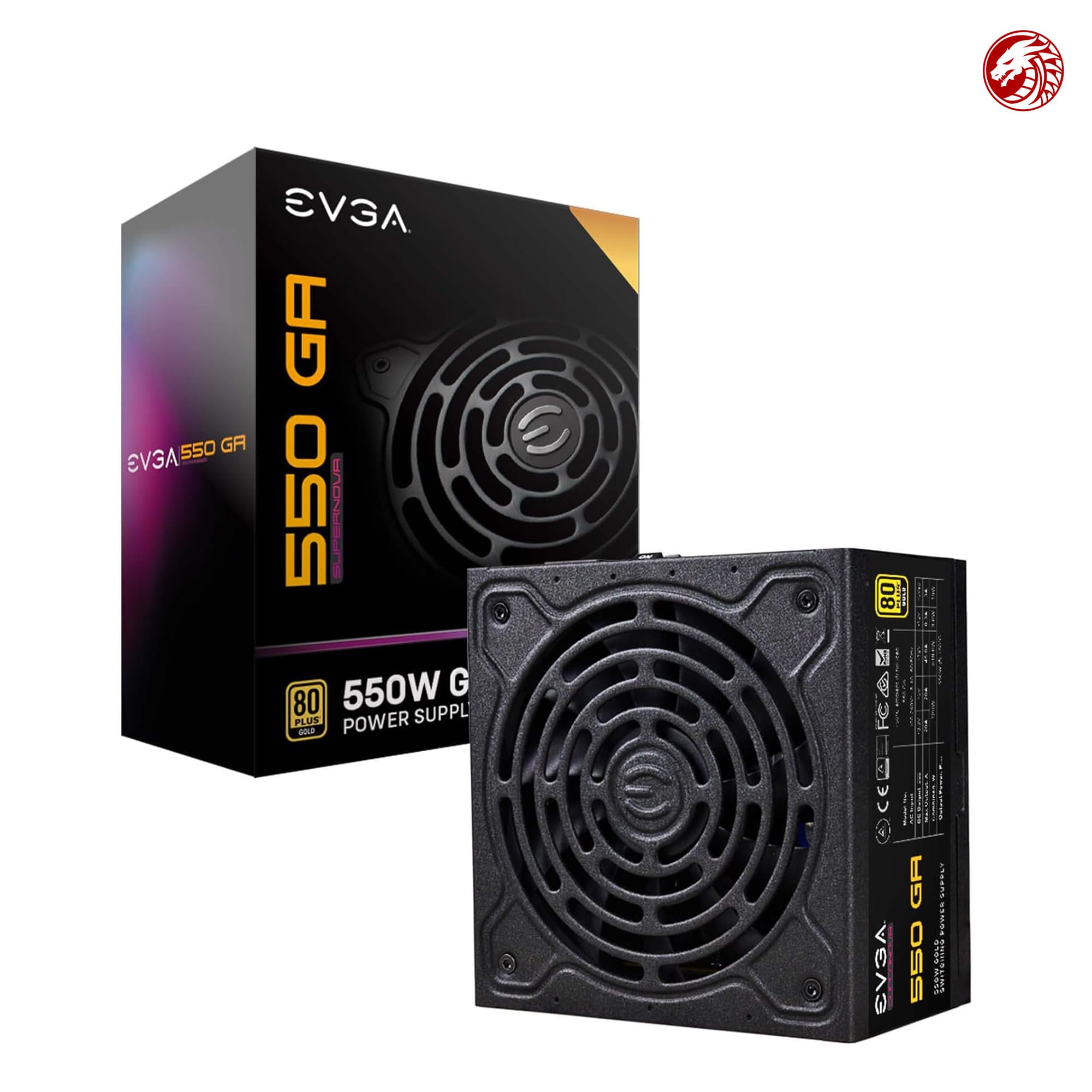 EVGA SuperNOVA 550 Ga, 80 Plus Gold 550W - Compu Fast