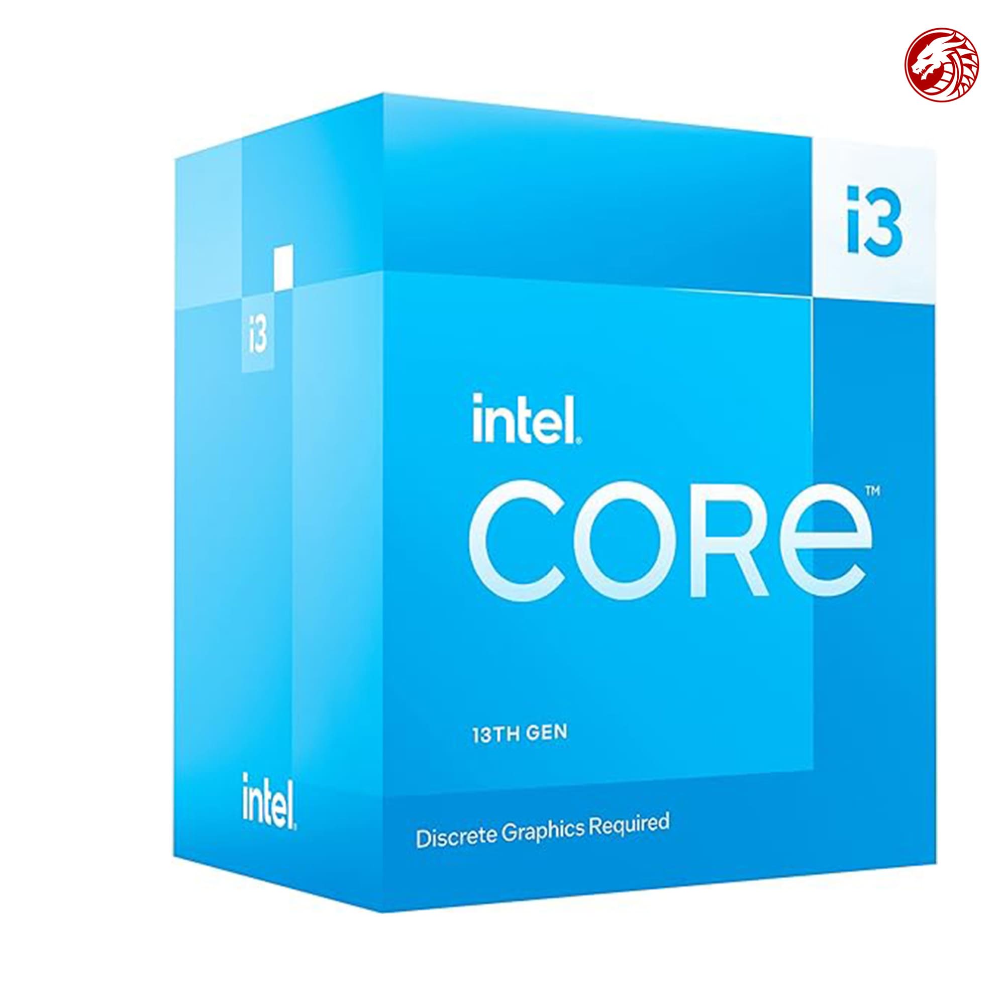 معالج إنتل كور i3-13100F رباعي النواة بـ 8 مسارات، وتردد يصل إلى 4.50 جيجاهرتز
