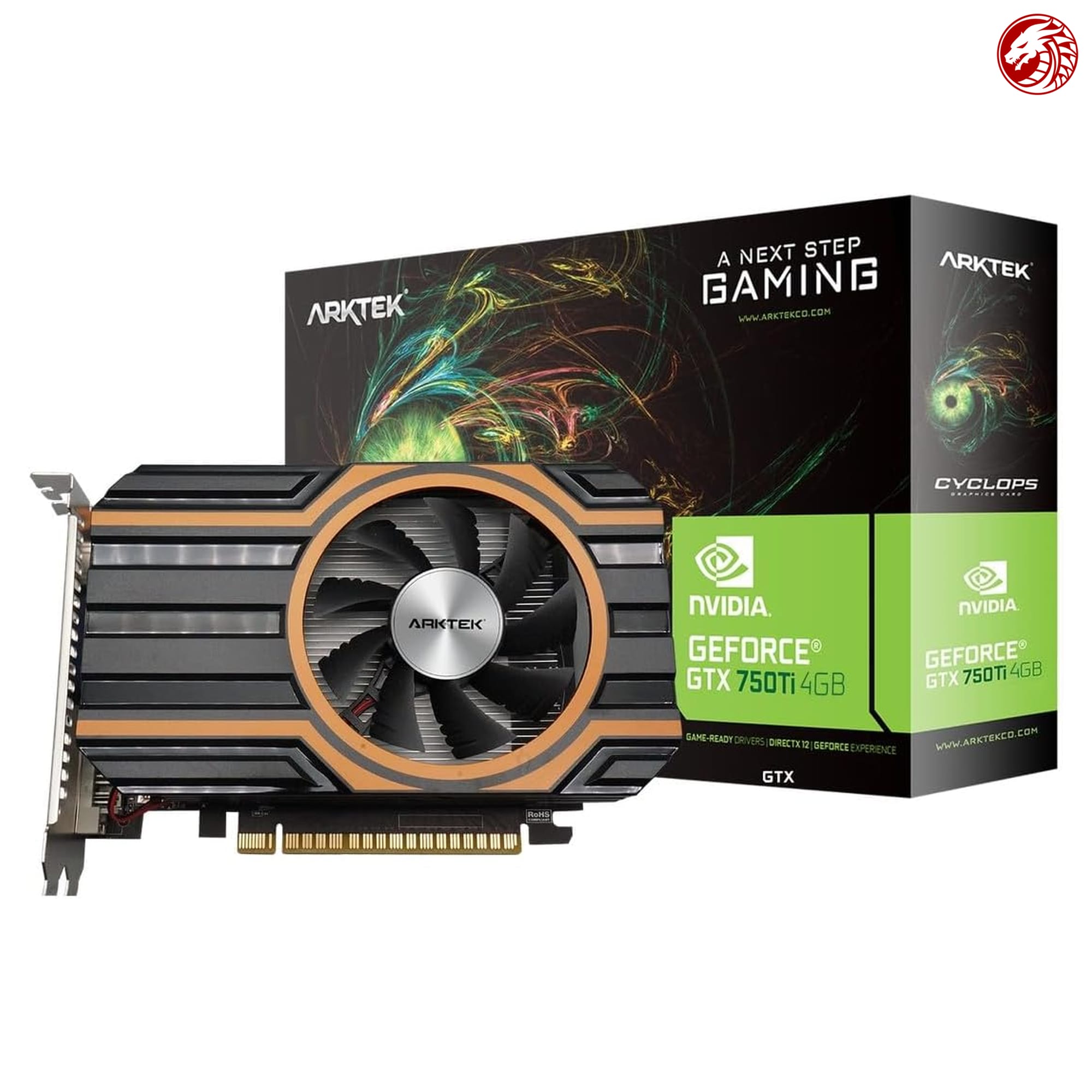 Arktek NVIDIA GeForce GTX 750 Ti 4GB GDDR5 Graphics Card (128-bit, 640 CUDA, 60W)
