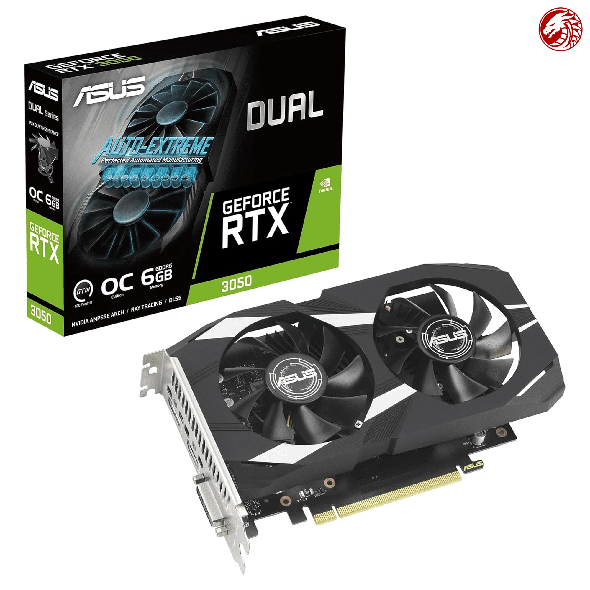 ASUS Dual GeForce RTX™ 3050 6GB GDDR6 Graphics Card