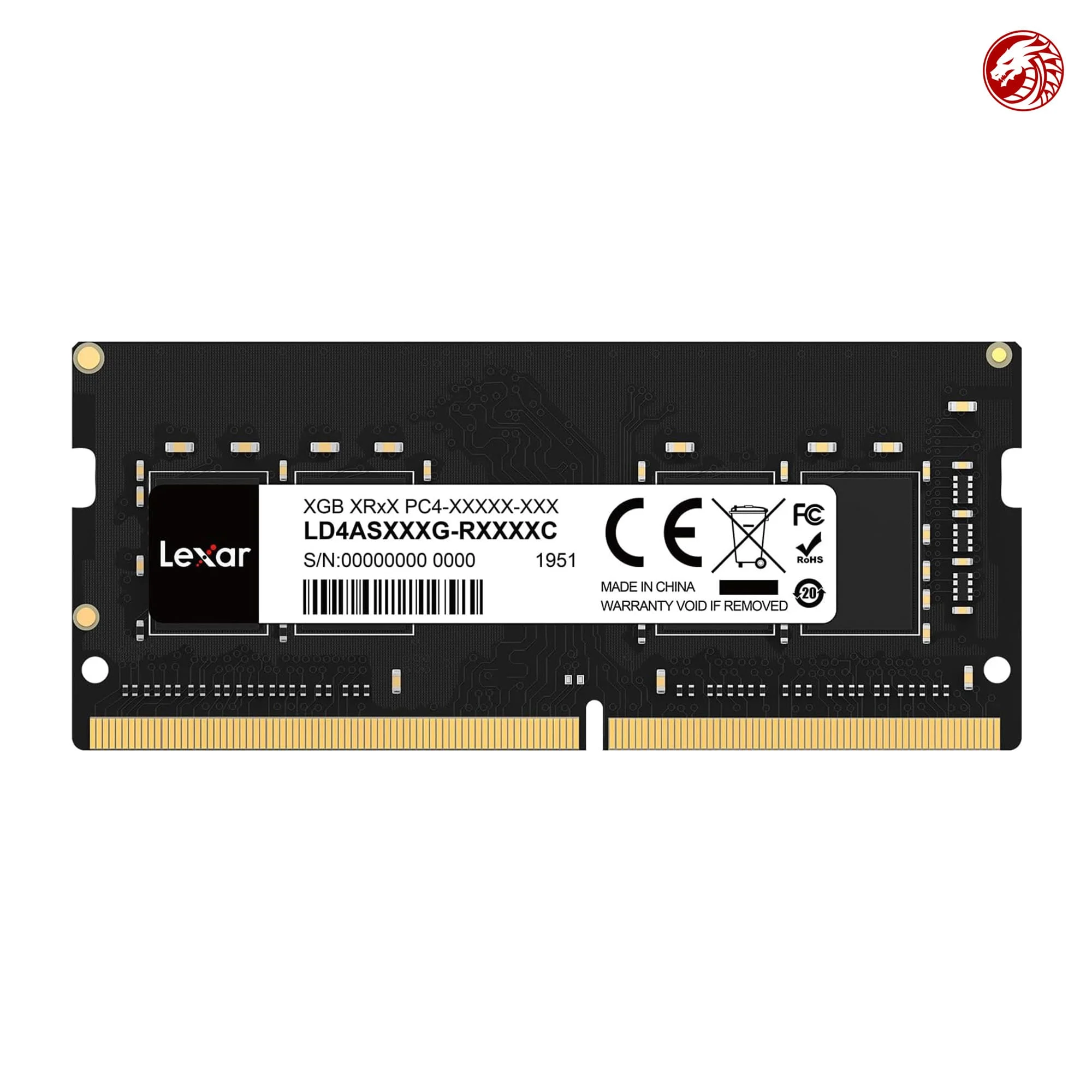 Lexar SODIMM 16GB DDR4 RAM, 3200 MHz, 260-Pin DDR4