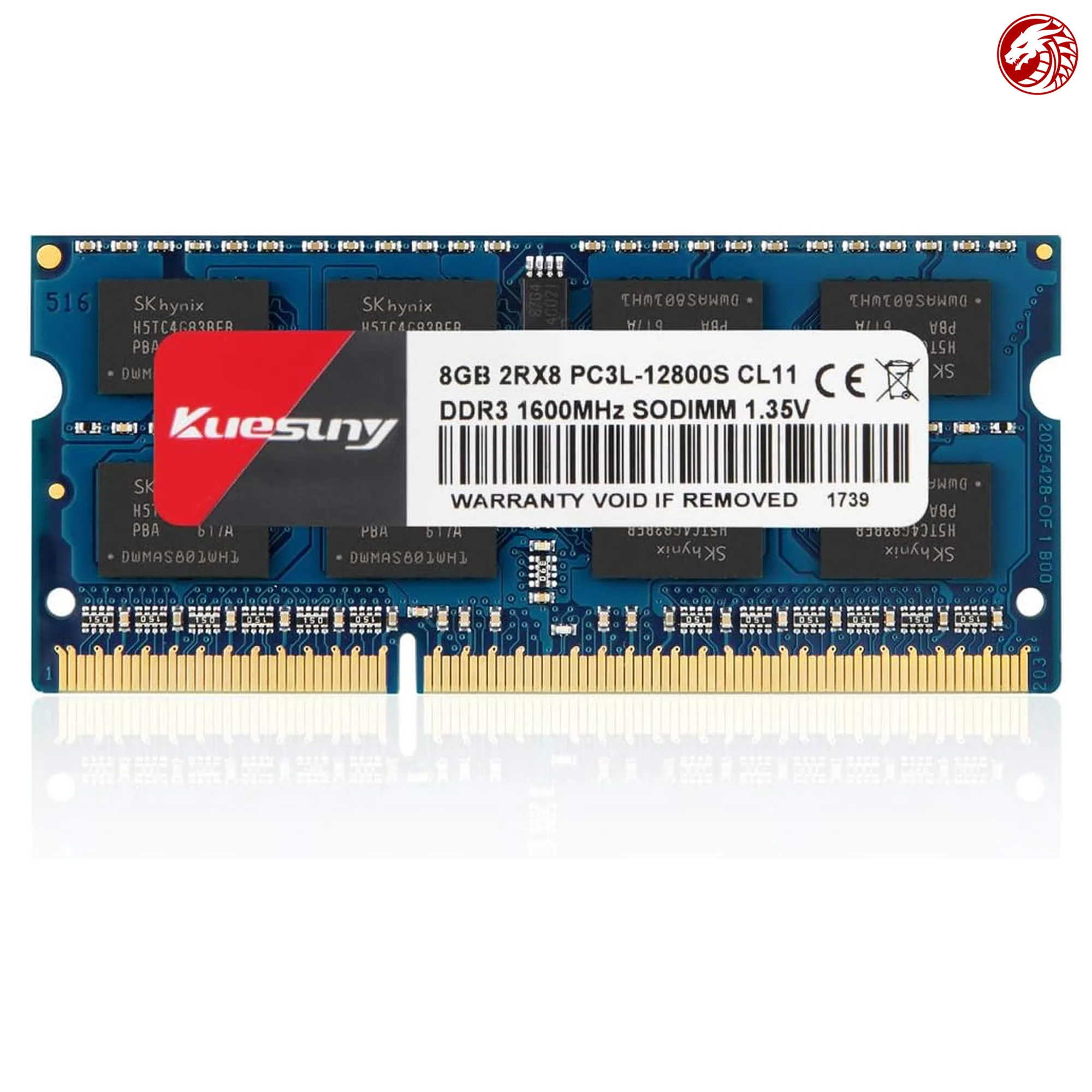 Hikvision 8GB DDR3L 1600 MHz SO-DIMM Laptop Memory (CL11, 1.35V, 204-pin)