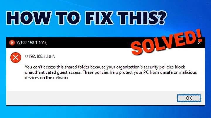 How to Fix "You Can't Access This Shared Folder Because Your ...