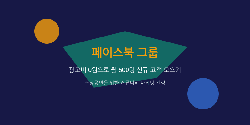 팔로워 1만 명이 하루에 늘어난다? 페이스북 그룹 마케팅으로 지역 소상공인이 얻는 폭발적 커뮤니티 성장
