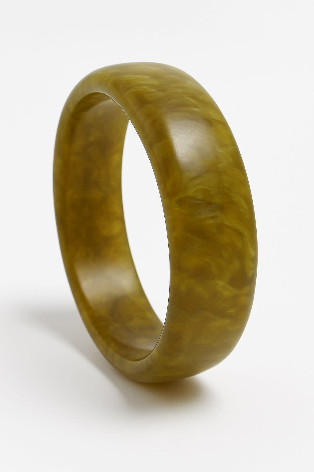 ATIBELLE Set Of 2 Round Shaped & Glossy Minimal Bangles