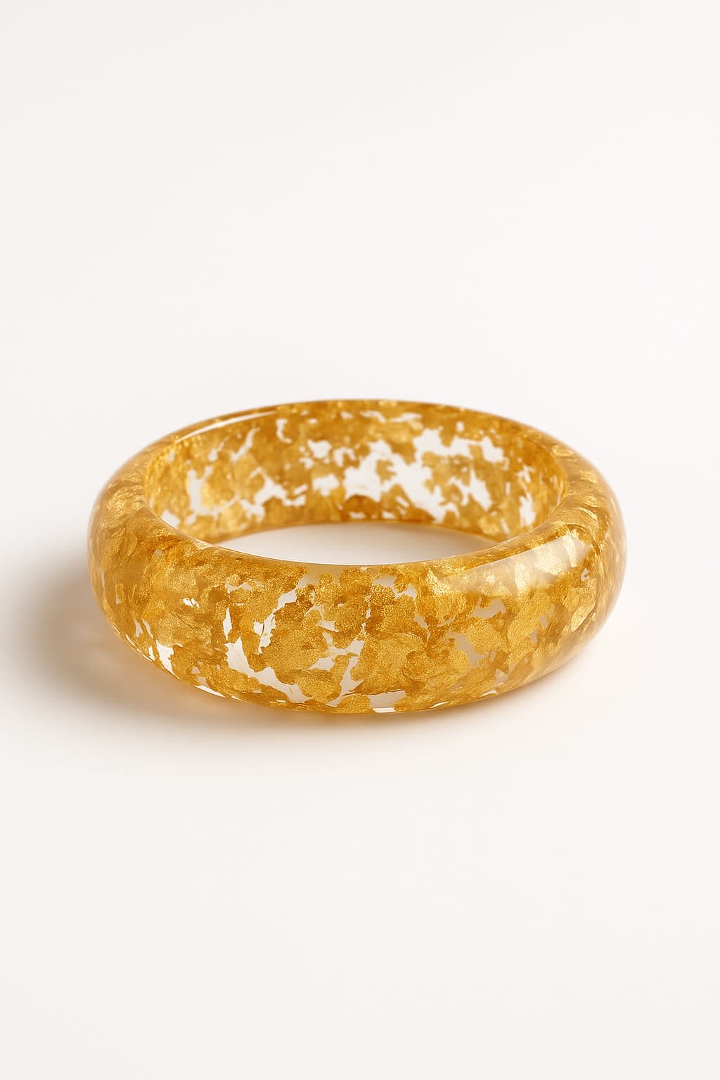ATIBELLES Set Of 3 Matt-Glossy Resin Bangles