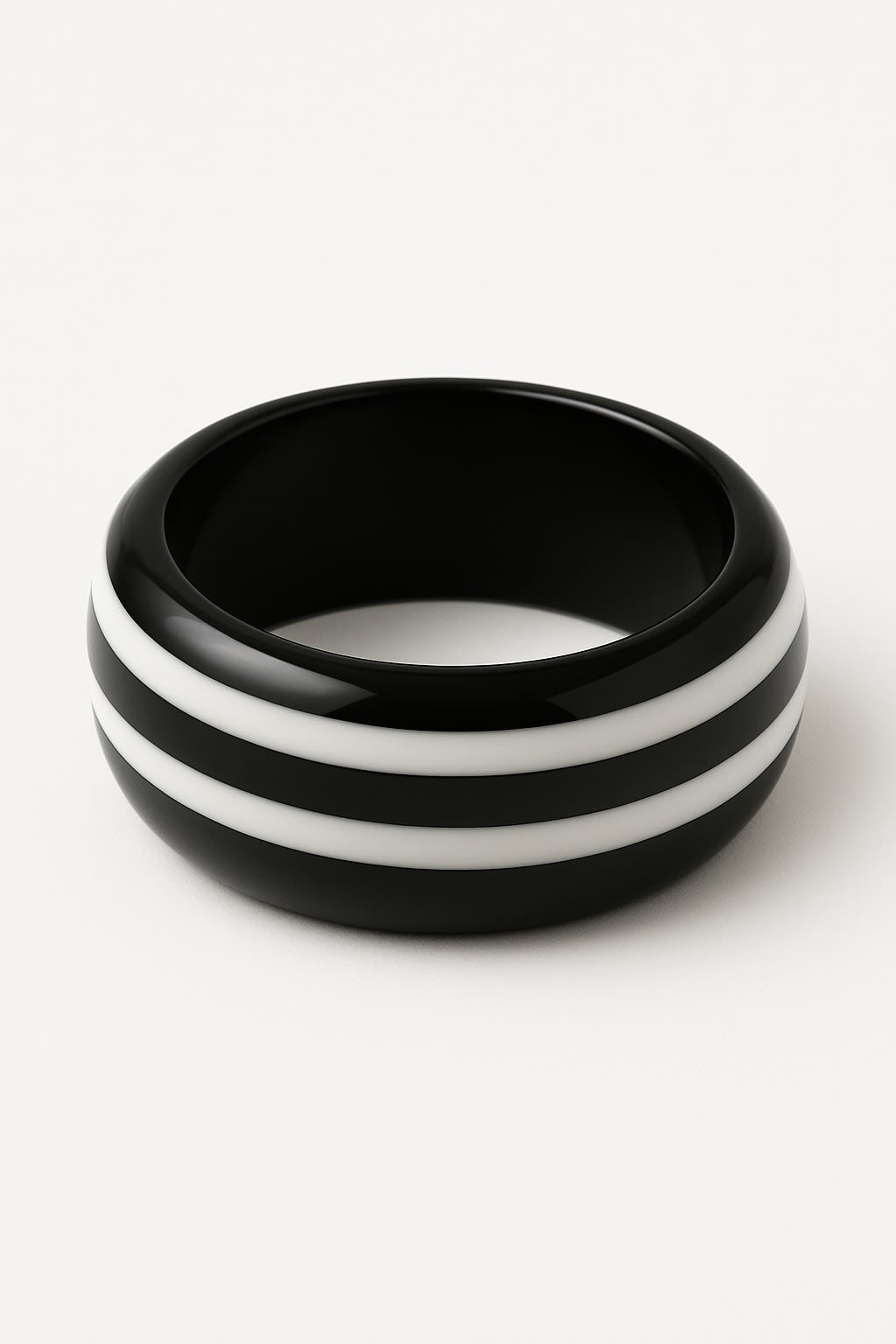 ATIBELLE Set Of 4 Matt-Glossy Resin Bangles