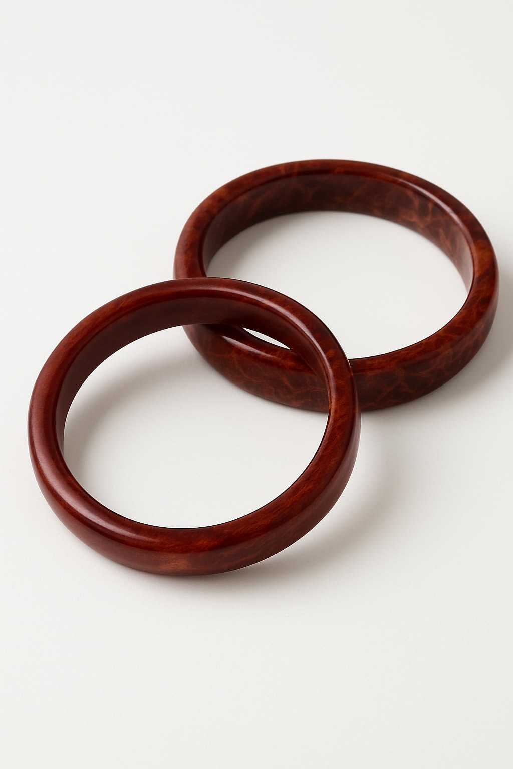 ATIBELLE Set Of 3 Matt-Glossy Resin Bangles