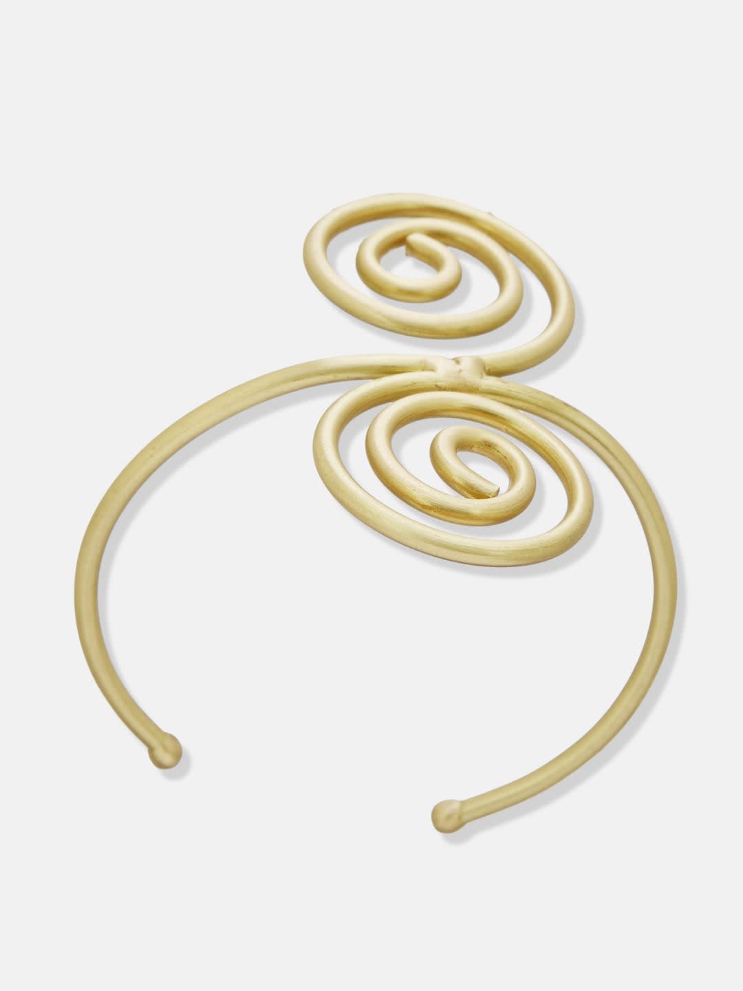 ATIBELLE Women Brass Gold-Plated Cuff Bracelet